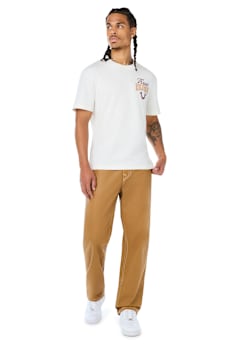BOBBY COATED FLAP BAGGY JEAN 32"