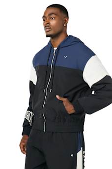 COLORBLOCK NYLON TRACK JACKET