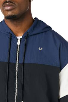 COLORBLOCK NYLON TRACK JACKET