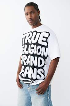 GRAFFITI LOGO HEAVYWEIGHT OVERSIZED TEE, image 3