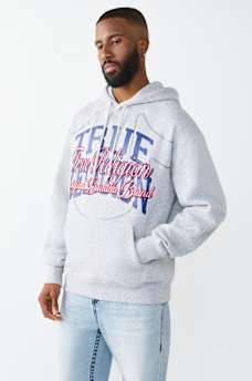 STACKED BOX SCRIPT HOODIE, image 3