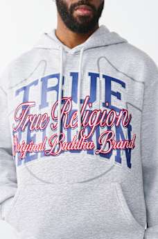 STACKED BOX SCRIPT HOODIE, image 1