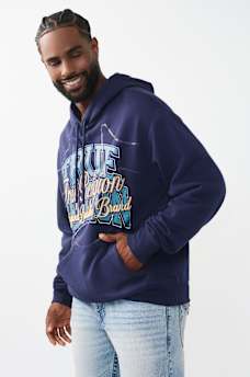 STACKED BOX SCRIPT HOODIE, image 3