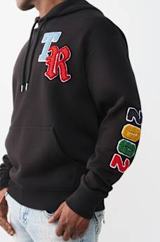 MULTI-LETTER LOGO PATCH HOODIE, image 2
