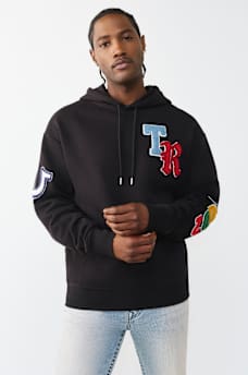 MULTI-LETTER LOGO PATCH HOODIE, image 3