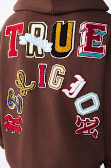 MULTI-LETTER LOGO PATCH HOODIE, image 2