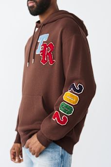 MULTI-LETTER LOGO PATCH HOODIE, image 1