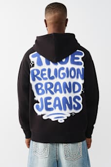 GRAFFITI LOGO ZIP HOODIE, image 1