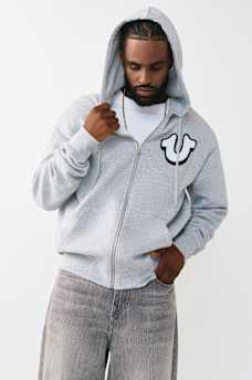 GRAFFITI LOGO ZIP HOODIE, image 2