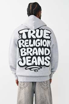 GRAFFITI LOGO ZIP HOODIE, image 5