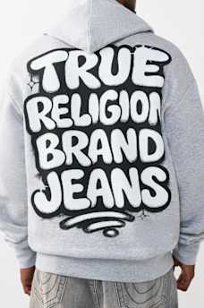 GRAFFITI LOGO ZIP HOODIE, image 1