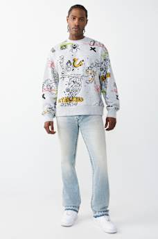 GRAFFITI DOODLE CREWNECK SWEATSHIRT, image 6