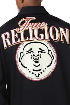 COTTON TWILL BUDDHA FACE LONG SLEEVE SHIRT