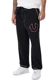 RIBBED BIG T BAGGY JOGGER