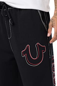RIBBED BIG T BAGGY JOGGER