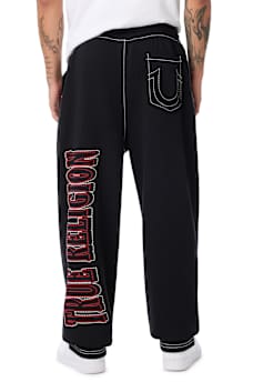RIBBED BIG T BAGGY JOGGER