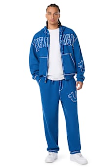 RIBBED BIG T BAGGY JOGGER