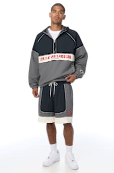 COLORBLOCK BIG T NYLON SHORT