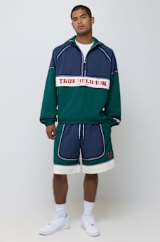 COLORBLOCK BIG T NYLON SHORT
