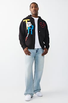 BLOCK HORSESHOE LOGO ZIP HOODIE, image 6