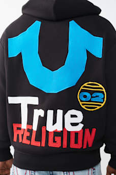 BLOCK HORSESHOE LOGO ZIP HOODIE, image 1