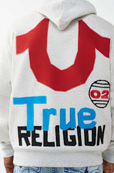 BLOCK HORSESHOE LOGO ZIP HOODIE, image 5