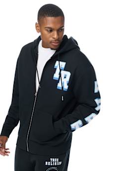 OVERT BUDDHA LOGO ZIP HOODIE