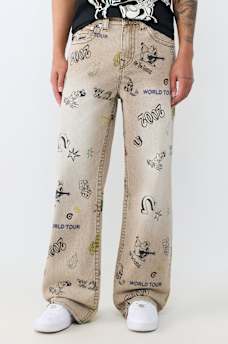 VINNY DOODLE FLAP ULTRA BAGGY JEAN 34"