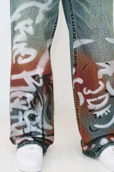 VINNY AIRBRUSH ULTRA BAGGY JEAN 34", image 6