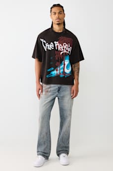 BAGGY BOOTCUT FLAP JEAN 32" 