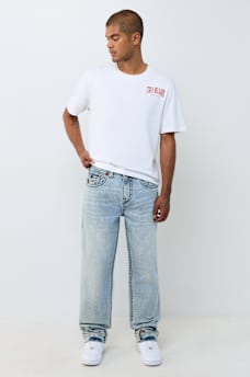 BOBBY BIG T REPURPOSED FLAP BAGGY JEAN 32"