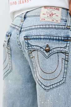 BOBBY BIG T REPURPOSED FLAP BAGGY JEAN 32"