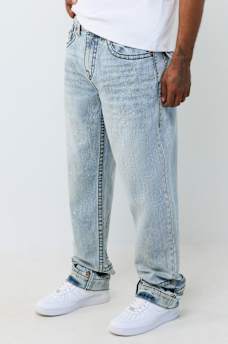 BOBBY BIG T REPURPOSED FLAP BAGGY JEAN 32"