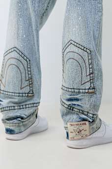 BOBBY BIG T REPURPOSED FLAP BAGGY JEAN 32"