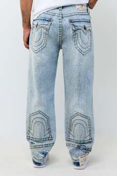 BOBBY BIG T REPURPOSED FLAP BAGGY JEAN 32"