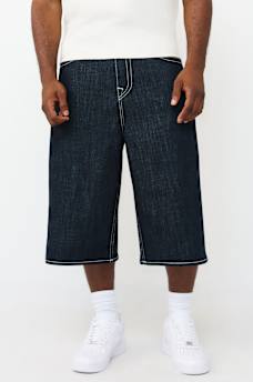 SHORTS LARGOS DE MEZCLILLA CON SOLAPA, image 1