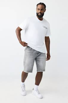 BOBBY FRAYED HEM FLAP BAGGY SHORT, image 6