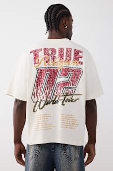 T-SHIRT &Eacute;PAIS SURDIMENSIONN&Eacute; TOUR DU MONDE