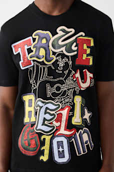 T-SHIRT &Agrave; LOGO DE LETTRES EMPIL&Eacute;ES