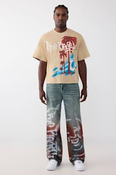 CAMISETA PESADA RELAJADA TEJIDA CON LAVADO, image 5