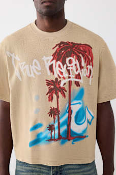 CAMISETA PESADA RELAJADA TEJIDA CON LAVADO, image 1