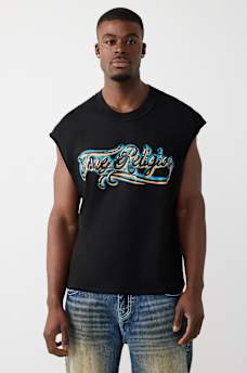 CAMISETA SIN MANGAS CORTADA PESADA AEROGRAFIADA, image 2
