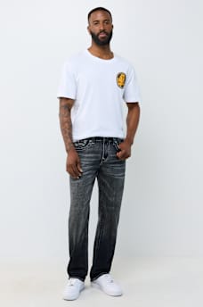 RICKY FLAP STRAIGHT JEAN 34"