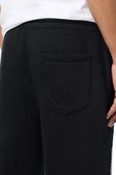 SCRIPT PATCH STRAIGHT SWEATPANT
