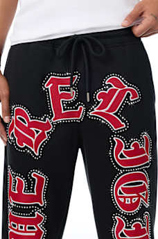 SCRIPT PATCH STRAIGHT SWEATPANT