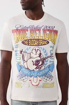 CAMISETA CON COSTURA Y BORDADO DE BUDA ORIGINAL, image 1