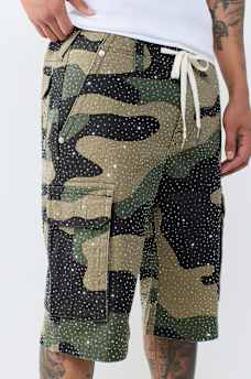 BAGGY CRYSTAL CARGO SHORT