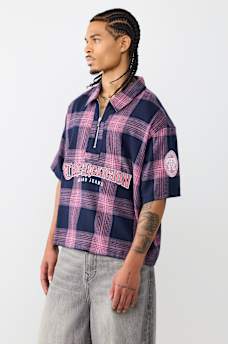 PLAID BOXY SHIRT