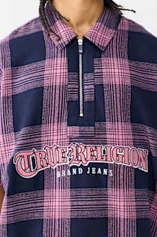 PLAID BOXY SHIRT