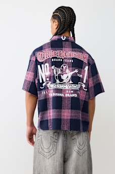 PLAID BOXY SHIRT